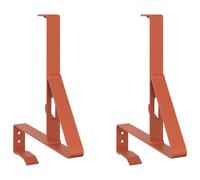 Vidaxl Support De Garde Neige Rouge 46 X 11 X 32 Cm Acier
