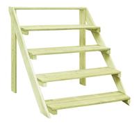 vidaXL Support de jardinière 80x80x80 cm Bois de pin imprégné