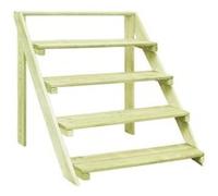 vidaXL Support de jardinière 80x80x80 cm Bois de pin imprégné