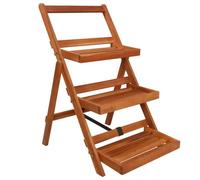 vidaXL Support de jardinière à 3 niveaux 50x63x80 cm Acacia solide 43994