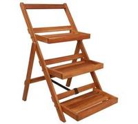 vidaXL Support de jardinière à 3 niveaux 50x63x80 cm Acacia solide