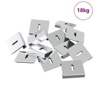 vidaXL Support de Miroir 340 pcs Nickel 35 x 30 x 8,3 mm Acier
