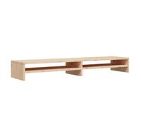 Vidaxl Support De Moniteur 100x24x13 Cm Bois De Pin Solide Marron