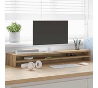 VidaXL Support De Moniteur Artisan Chêne 100x24x13 Cm Matériau En Bois