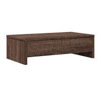 vidaXL Support de moniteur avec tiroirs chêne marron en bois d'ingénierie