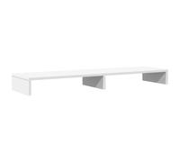 vidaXL Support de moniteur pour bureau 100x27x10 cm bois d'ingénierie blanc
