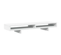 vidaXL Support de moniteur blanc 100x27x15 cm bois d'ingénierie pour bureau