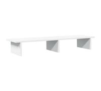 vidaXL Support de Moniteur Blanc 100x27x15 cm Bois d'ingénierie, Supports de Moniteur Double, Support pour écran d'ordinateur, Support d'ordinateur