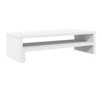 vidaXL Support de moniteur en bois d'ingénierie 54x22x15 cm Blanc – Pour bureau