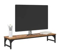Support de moniteur en bois d'ingénierie - vidaXL - Bois recyclé - 85x23x15,5 cm - 3,09 kg - Minimaliste