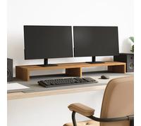 vidaXL Support de moniteur chêne artisanal 100x27x10cm bois ingénierie, support de moniteur pour bureau, étagère de moniteur, support de moniteur d'ordinateur