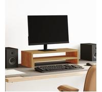 vidaXL Support de moniteur pour bureau chêne artisanal 54x22x15 cm bois d'ingénierie 854777