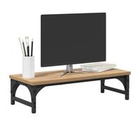 vidaXL Support de Moniteur Chêne Artisanal 55 x 23 x 14 cm, Bureau à Domicile, Support d'écran Minimaliste, Design Durable, Espace de Travail Ergonomique, Organiseur Compact