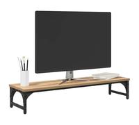 vidaXL Support de moniteur Chêne artisanal 85 x 23 x 15,5 cm