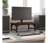 vidaXL Support de moniteur chêne fumé 37x23x14 cm bois d'ingénierie 833997