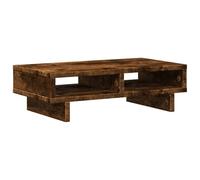 vidaXL Support de moniteur pour bureau chêne fumé 50x27x15 cm Bois d'ingénierie