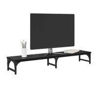 vidaXL Support de Moniteur Chêne Noir 105 x 23 x 15,5 cm, Bureau à Domicile, Support rectangulaire Minimaliste, Accessoire de Bureau Durable, Élévateur Ergonomique pour écran