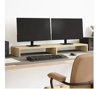 vidaXL Support de moniteur chêne sonoma 100x27x10 cm bois d'ingénierie pour bureau