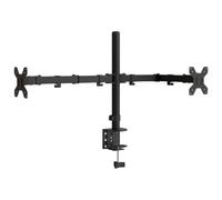 vidaXL Support de moniteur double 358002 – acier noir VESA 75-100 mm