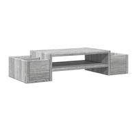 vidaXL Support de Moniteur et Rangement Sonoma Gris Bois d'ingénierie
