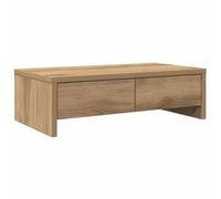 vidaXL Support de moniteur et tiroirs – Chêne artisanal, bois d'ingénierie