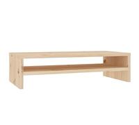 vidaXL Support de Moniteur Étagère d'Écran Armoire de Bureau Support d'Ordinateur Étagère de Rangement 50x24x13 cm Bois de Pin Solide