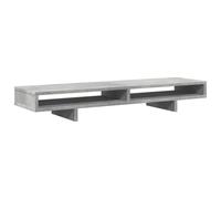vidaXL Support de Moniteur Gris béton 100x27x15 cm Bois d'ingénierie, Support de Moniteur pour Bureau, étagère de Moniteur, Support de Moniteur d'ordinateur