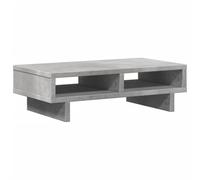 vidaXL Support de moniteur gris béton 50x27x15 cm bois d'ingénierie