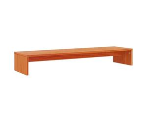 vidaXL Support de moniteur marron miel 100x27x15 cm bois de pin solide