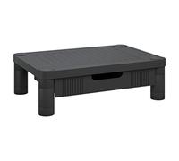 vidaXL Support de moniteur Noir 43x30,5x13 cm, support de moniteur pour bureau, socle de moniteur, étagère de moniteur, colonne montante de moniteur