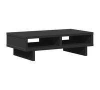 vidaXL Support de moniteur 50×27×15 cm en bois d'ingénierie Noir