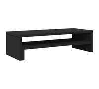 vidaXL Support de moniteur noir 54x22x15 cm bois d'ingénierie, support de moniteur pour bureau, étagère de moniteur, support de moniteur d'ordinateur