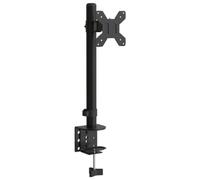 vidaXL Support de Moniteur Noir Acier VESA 75/100 mm, Support d'écran, Support d'écran pour Bureau, Support de Moniteur réglable