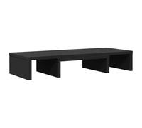 vidaXL Support de moniteur réglable 854626, bois d'ingénierie noir