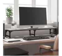 vidaXL Support de moniteur 834013 – Réhausseur d'écran avec pieds réglables et rangement