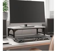 vidaXL Support de moniteur Réhausseur d’écran 834003 – Pieds réglables, rangement bureau intérieur