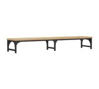 vidaXL Support de moniteur Réhausseur d'écran Pieds réglables Rangement Chêne Sonoma 105x23x15,5 cm