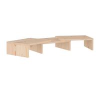 vidaXL Support de Moniteur Réhausseur d'Écran Support d'Ordinateur Portable de Bureau Etagère d’Affichage 60x24x10,5 cm Bois de Pin Solide