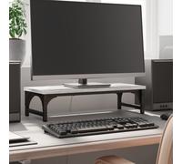 vidaXL Support de moniteur sonoma gris 55x23x14 cm bois d'ingénierie