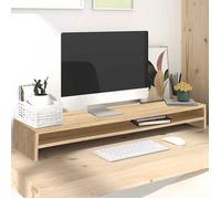 vidaXL Support de moniteur Réhausseur d'écran 100x24x13 cm Aggloméré Chêne Sonoma