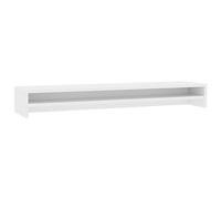 vidaXL Support de moniteur Blanc 100 x 24 x 13 cm Aggloméré