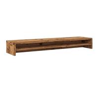 vidaXL Support de Moniteur Vieux Bois 100x24x13 cm Bois d'ingénierie