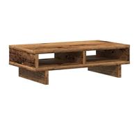 vidaXL Support de moniteur Vieux bois 50x27x15 cm Bois d'ingénierie