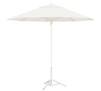 vidaXL Support de parasol en acier blanc pour poteau 25-32 mm pliable jardin & plage