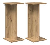 vidaXL Support de Plante 2 pcs Chêne Artisanal 25 x 25,5 x 60,5 cm