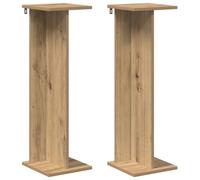 vidaXL Support de Plante 2 pcs Chêne Artisanal 25 x 25,5 x 80,5 cm