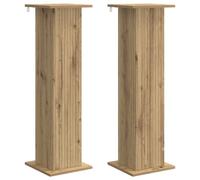 vidaXL Support de Plante 2 pcs Chêne artisanal 30,5 x 30 x 100,5 cm