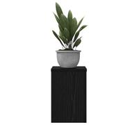 vidaXL Support de Plante 2 pcs Chêne Noir 20 x 20 x 30 cm, Etagère Moderne pour Salon, Support surélevé pour Plantes d'intérieur, déco Polyvalente, mobilier de Jardin Chic