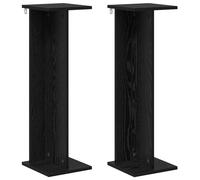 vidaXL Support de Plante 2 pcs Chêne Noir 25 x 25,5 x 80,5 cm