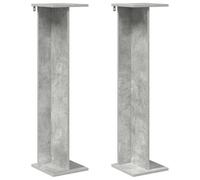 vidaXL Support de Plante 2 pcs Gris Béton 25 x 25,5 x 100,5 cm